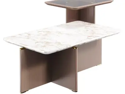CENTER TABLE GETTY Low-poly 3D model