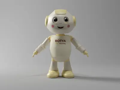 EDUBOT BATYA Low-poly 3D model