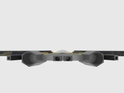 Cosmos 500-S Spaceship  Low-poly 3D model