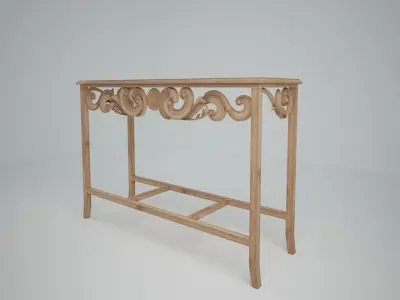 carving table foyer 3D model