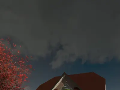 4 Bedroom House Free 3D model