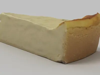 Cheesecake Slice 3D model