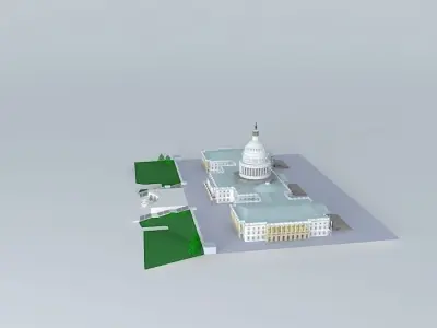 US CAPITAL BUILDING AND GROUNDS 3D model