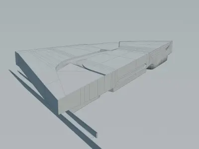 Phaeno Science Center by Zaha Hadid Low-poly 3D model