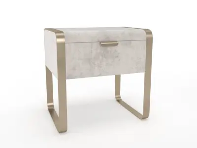Nightstand Cantori Elvis bedside table with drawers 3D model