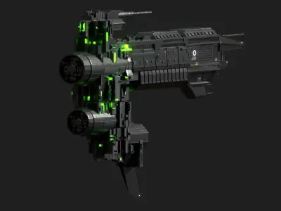 Spaceship - Battleship Commander 3D model