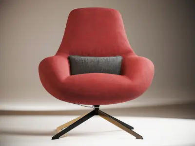  Momo Light Chair and Ottoman 3D model