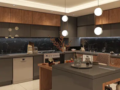 kitchen modern 3D model