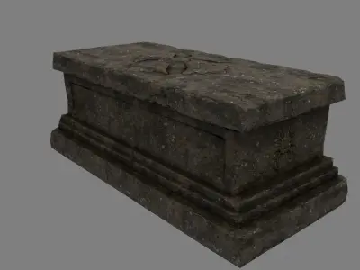 base statue 14 Low-poly 3D model