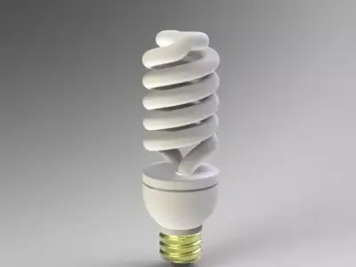 Fluorescent Bulb 3D model