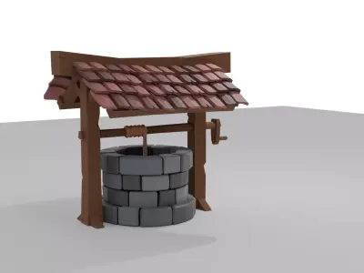 Low poly Well Low-poly 3D model purchase