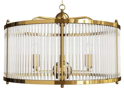 Gorden Gold Chandelier Low-poly 3D model