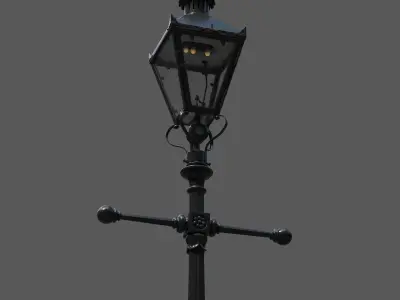 Victorian Lamp Post 3D model