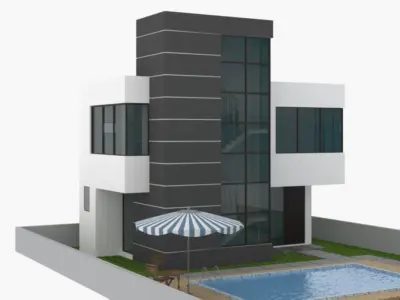 Modern House 3D model 53