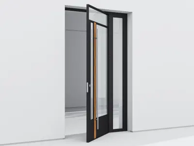 Aluminium door 255 3D model