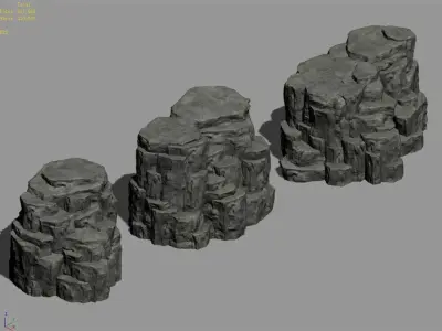 Tongtianhe - Quartet stone 03 3D model