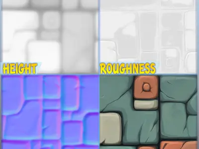 Stylized Wall Seamless Texture Texture 5