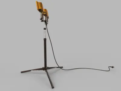  Industrial light Low-poly 3D model