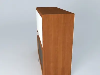 Cabinets office cabinet with glass door Free 3D model