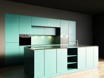 87-Kitchen3 matte 8 3D model