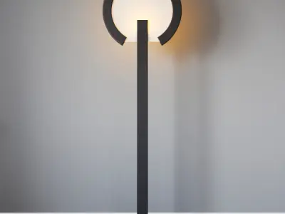 Floor lamp Flat O 3D model