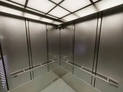 Real-time Elevator Cab Interior 04 Low-poly 3D model