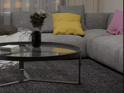Living Room 3D model 73
