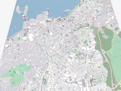 Cityscape Panama City 3D model