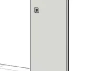 Industrial metal Locker 3D model