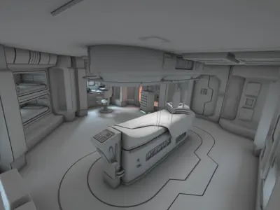 Spaceship Interior HD 3 3D model