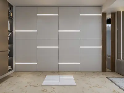 Wall decorative light 3d panel  Free 3D model