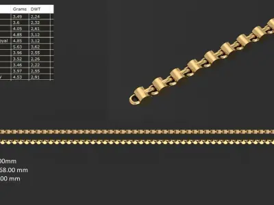 16 PIECES LIGHT WEIGHT LINK CHAIN FOR GIRLS  3D print model