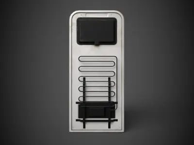 3D Vintage Fridge - Game Ready Low-poly 3D model