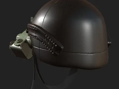 Helmet military combat soldier armor scifi Low-poly  3D model
