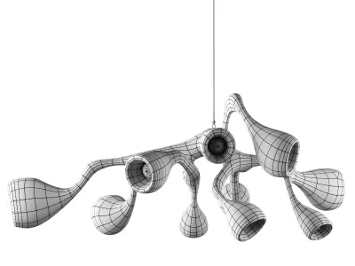 Untitled illuminated sculpture Low-poly 3D model