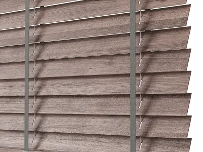 Wooden blinds Set 06 3D model