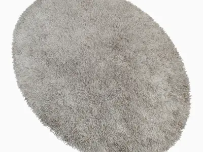 Carpet Grass H102-silver oval 3D model