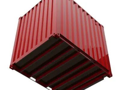 10FT ISO Shipping Container 3D model