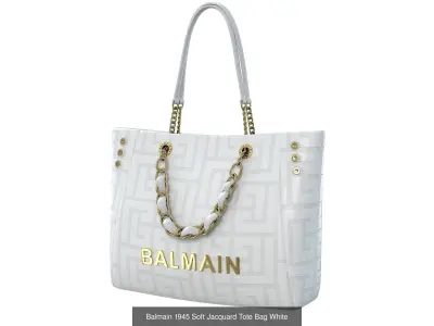 Balmain 1945 Soft Jacquard Tote Bag 3D Model Pack