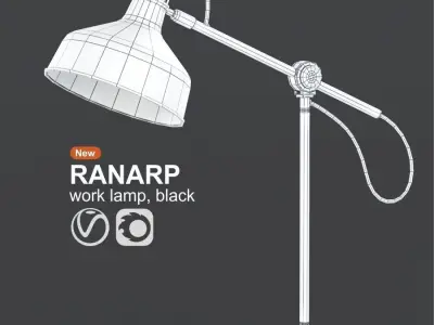 Ranarp Work Lamp 3D model