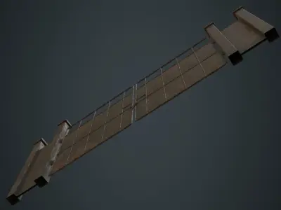 Gate 3B Low-poly 3D model