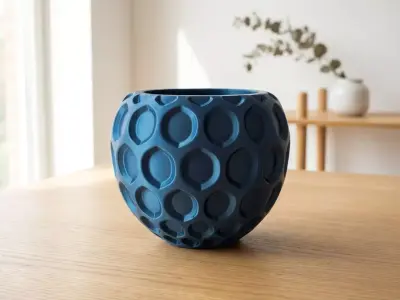 Oculia Vase Geometric Honeycomb Home Decor Free 3D print model