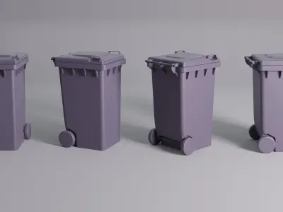 the dumbster Low-poly 3D model