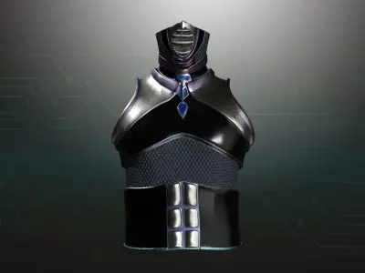 Cyborg Warzone - Space Warrior Shirt Low-poly 3D model