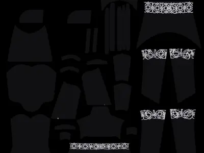 Sci-fi fantasy outfit  3D model