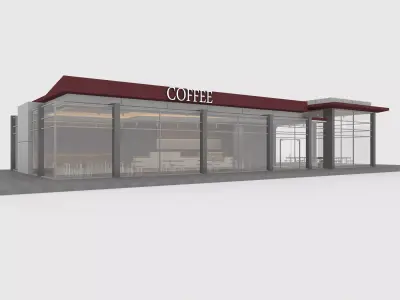 Cafe Modern 2 3D model