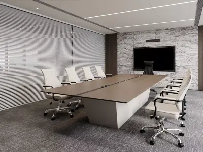 Modern Corporate Conference Space 3D model