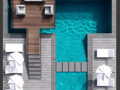 SWIMMING POOL NO101 A 3D model