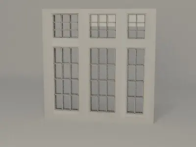 Window Low-poly 3D model 2