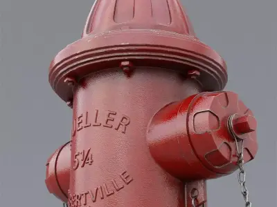 fire hydrant 3D model 39